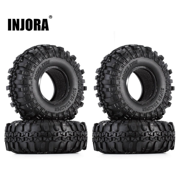 INJORA 4PCS 1.9" 108*40mm Rubber Tires for 1/10 RC Crawler