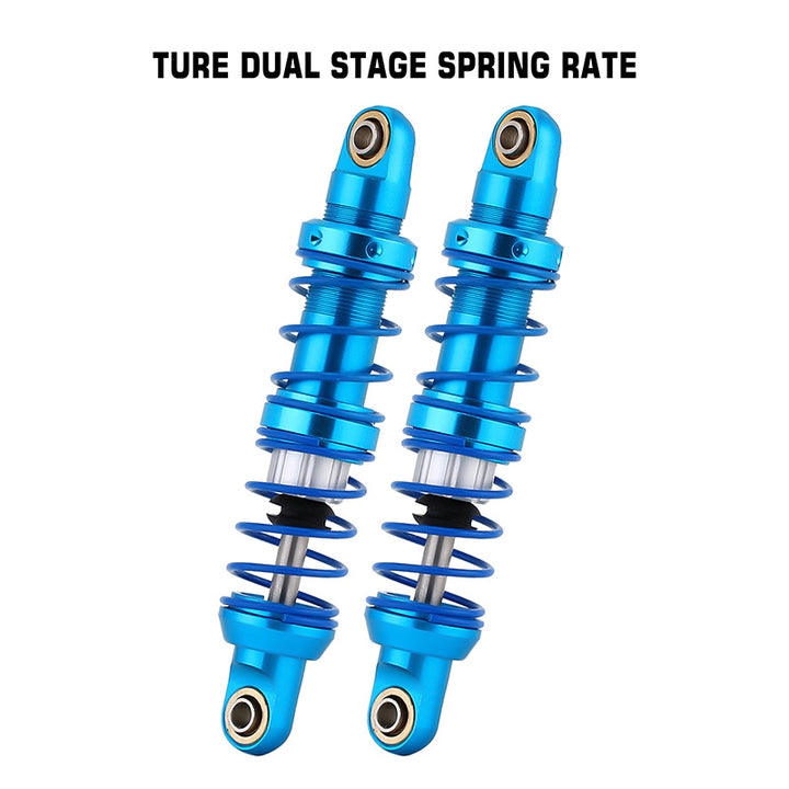 2pcs 70mm Blue Oil Adjustable Metal Shock Absorbers