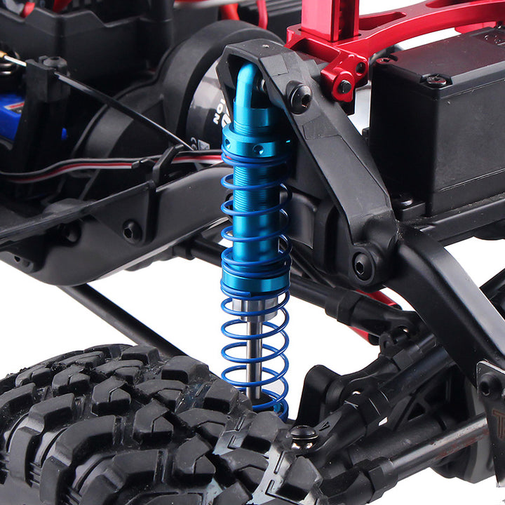 blue Oil Adjustable Metal Shock Absorber on a rc crawler