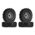 INJORA 1.0" 62*22mm -3.78mm Offset Beadlock Wheel Rims Tires Set for 1/24 RC Crawlers (4) (W1004-T1014)