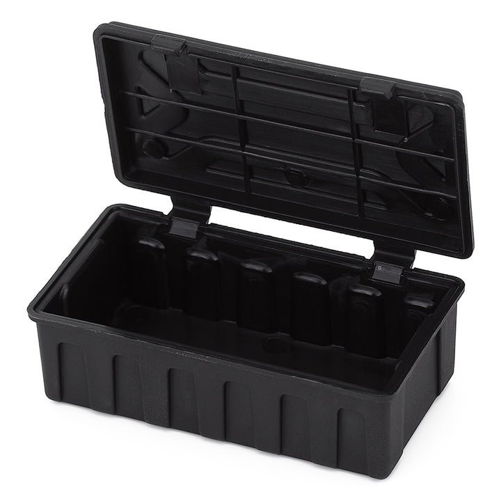 Mini Black Plastic Luggage Storage Box opened