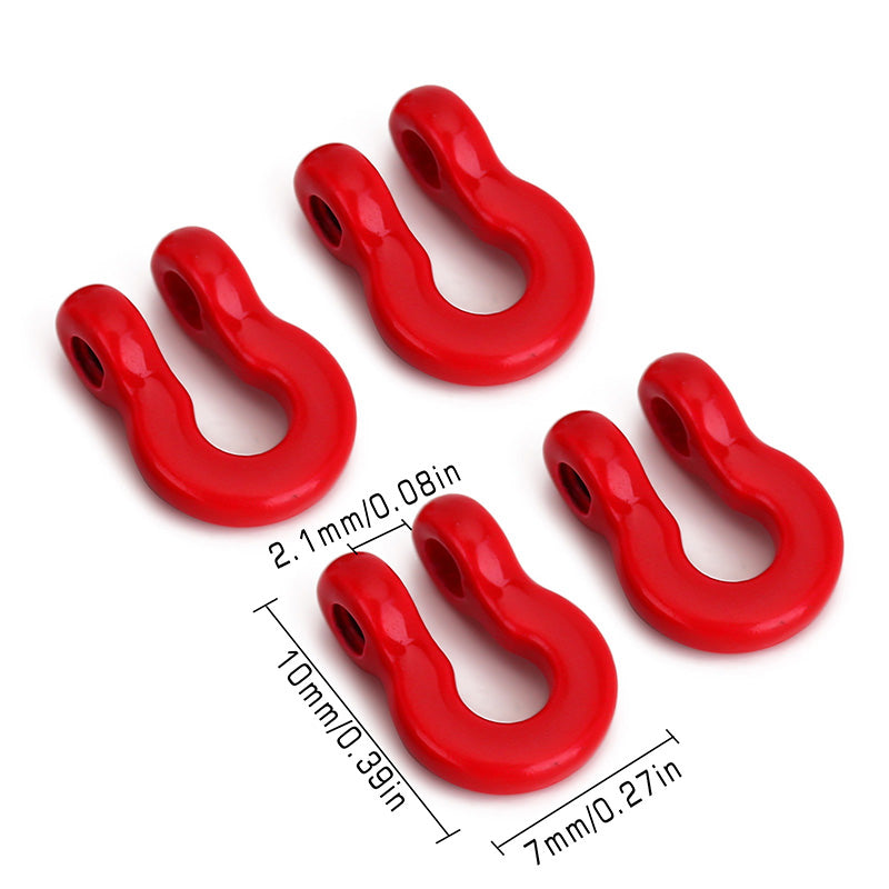 INJORA D Rings Tow Hooks with M2 Screws for SCX24 Bumpers