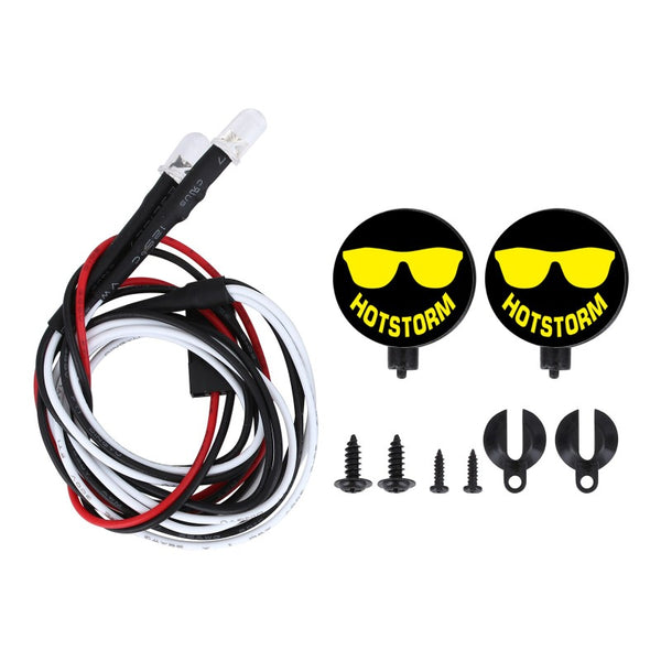 [Clearance Sale] INJORA Smile Face Round Lights 4LED Spotlight for 1/10 RC Crawler