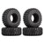 INJORA 4PCS 2.2" 118*44mm Rubber Tires for 1/10 RC Crawler