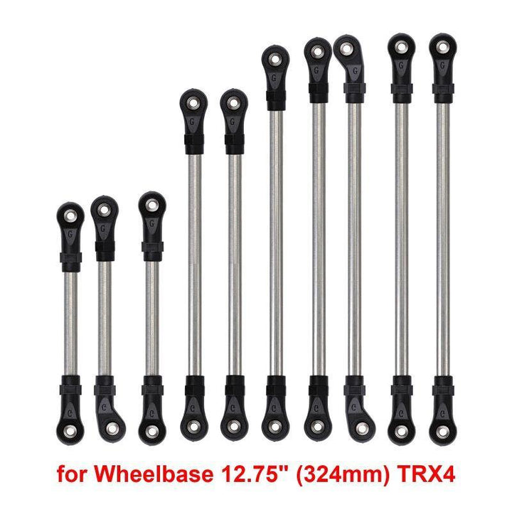 Stainless Steel Links Plastic Rod End Unassembled Kit for Traxxas TRX-4 TRX-6