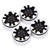 4pcs Black 9-Spokes Metal Beadlock Wheel Rims top