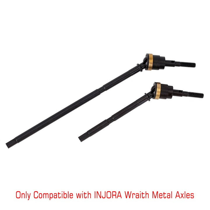 2pcs INJORA front Axle Metal CVD Dogbone