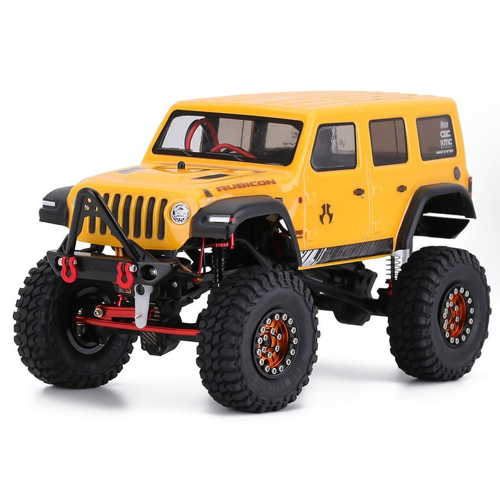 SCX24 yellow jeep with Metal Front Bumper