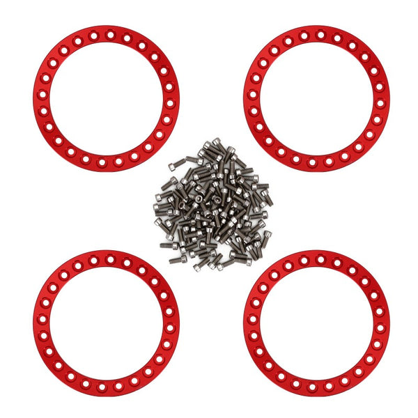 [Clearance Sale]INJORA 4PCS CNC Aluminum Wheel Outer Beadlock Rings for 1.9" Wheel Rims