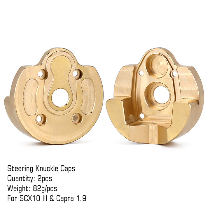 2pcs Brass Portal Steering Knuckles with markings