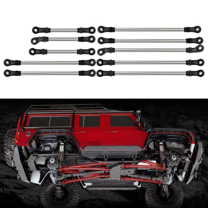 Stainless Steel Links Plastic Rod End Unassembled Kit for Traxxas TRX-4 TRX-6