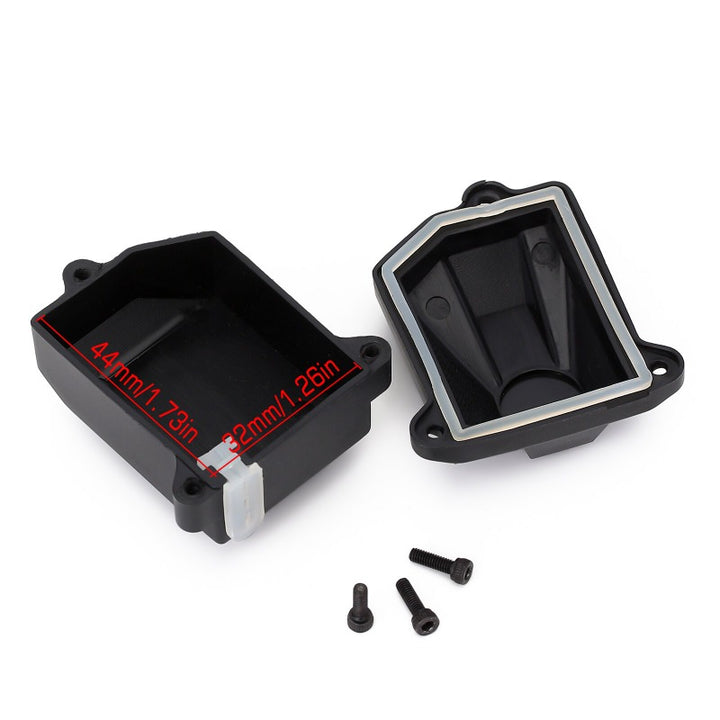 Waterproof Plastic Radio Device Receiver Box with size markings