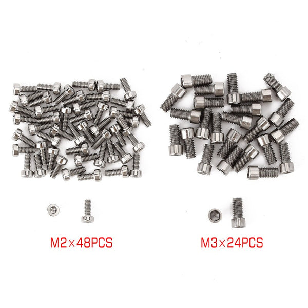 INJORA M2 M3 Metal Screws, 1.9 2.2 Wheel Rims Hexagon Screws for 1/10 RC Crawler