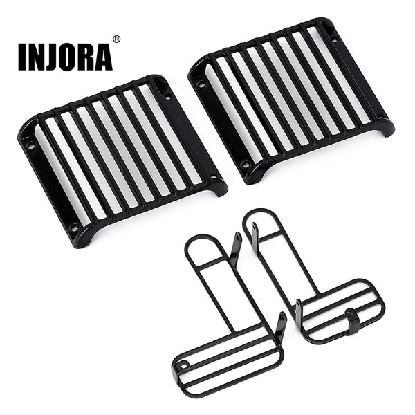 INJORA Metal Front Rear Light Cover Protective Shell