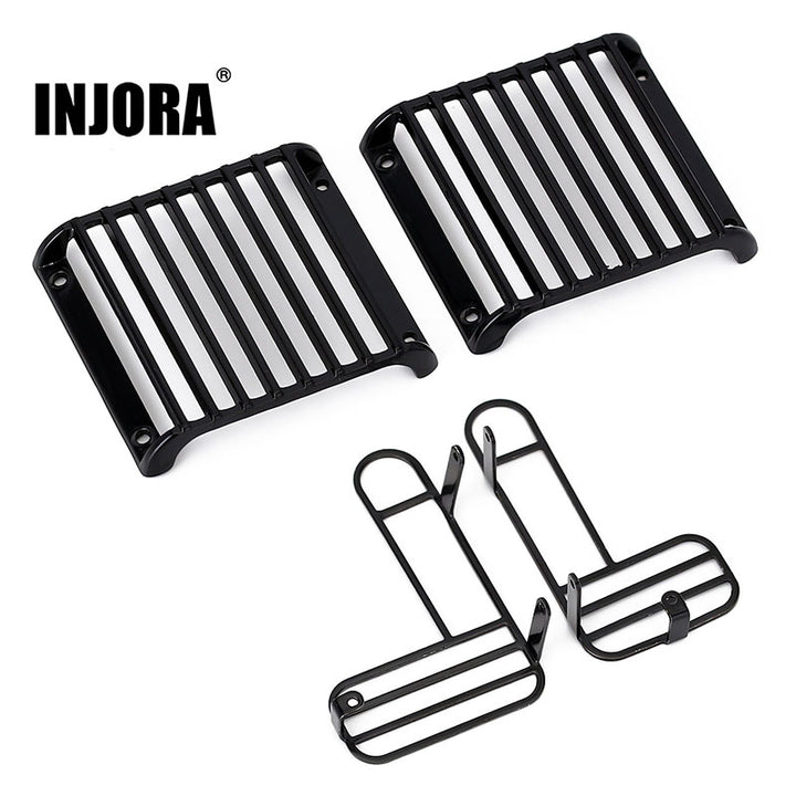 INJORA Metal Front Rear Light Cover Protective Shell
