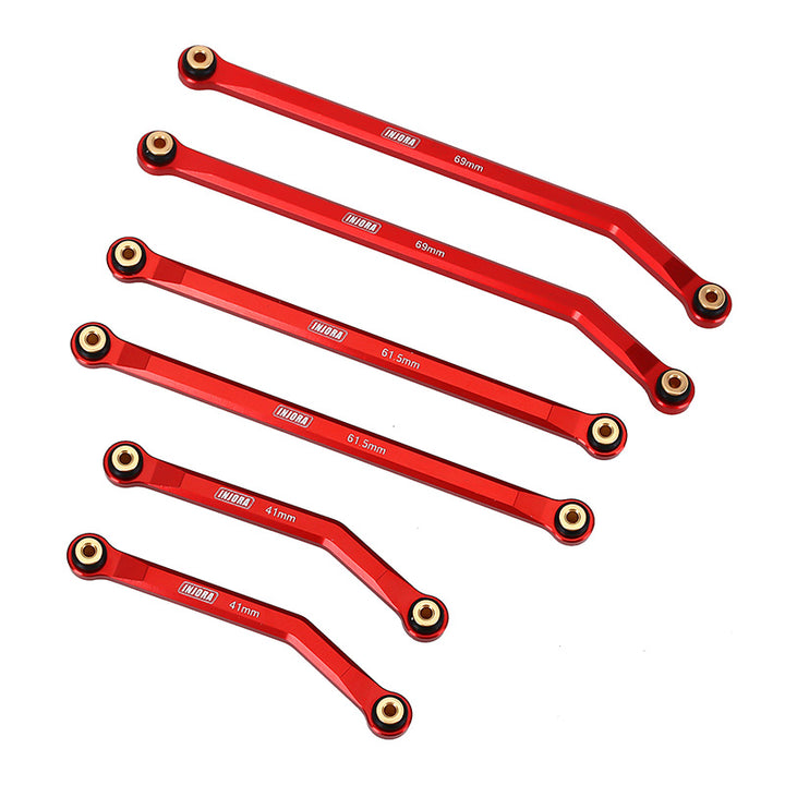 6pcs Red High Clearance Chassis Links Set