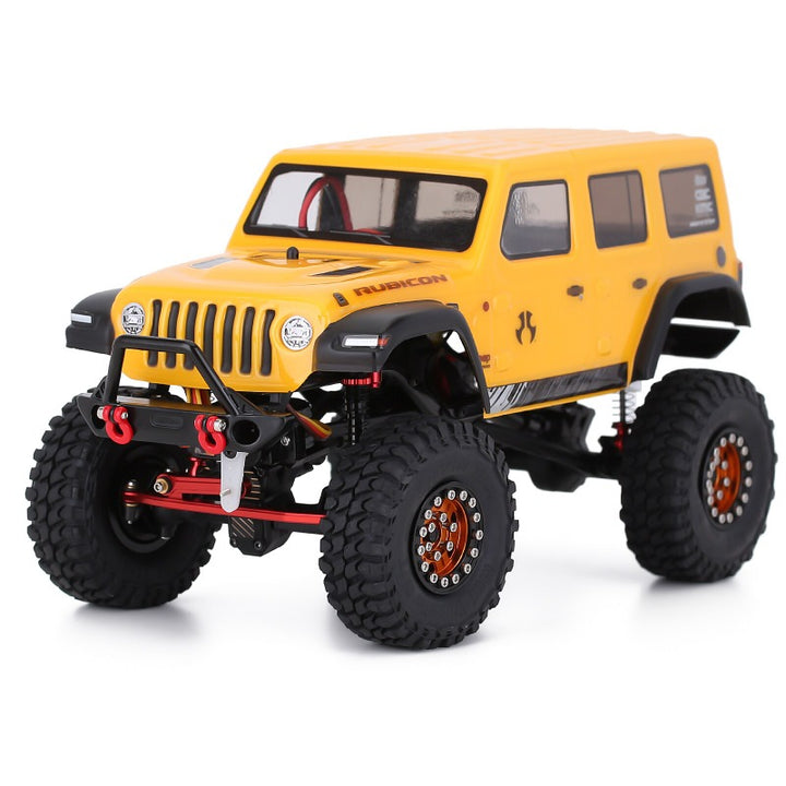 SCX24 yellow jeep with Metal Front Bumper