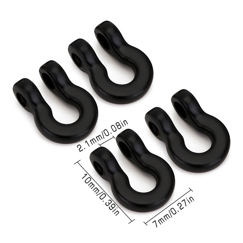 INJORA D Rings Tow Hooks with M2 Screws for SCX24 Bumpers