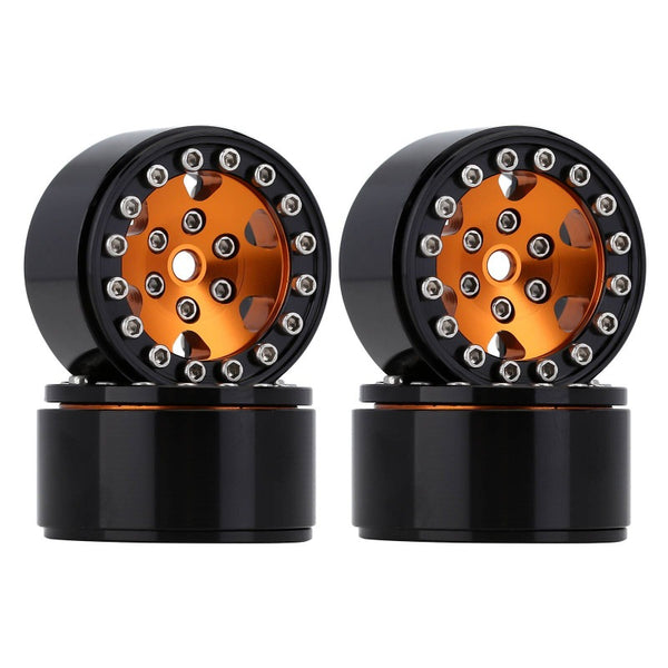[Clearance Sale] INJORA 1.0" 6-Spokes CNC Beadlock Wheel Rims for 1/24 RC Crawlers (4) (W1026)
