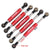 5pcs different length Red Steering Links with size markings