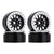 4pcs 12-Spokes Silver and black Beadlock Wheel Rims front
