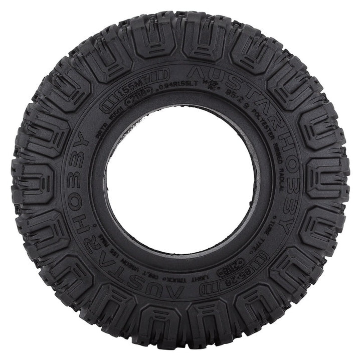 1.55" Rubber Tire front