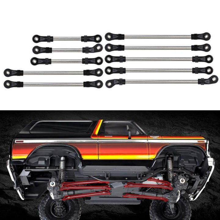Stainless Steel Links Plastic Rod End Unassembled Kit for Traxxas TRX-4 TRX-6