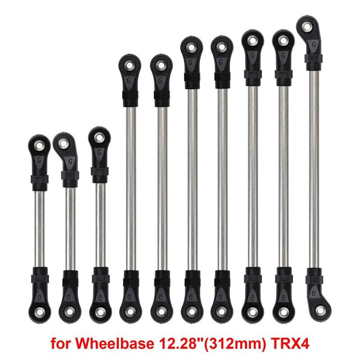 Stainless Steel Links Plastic Rod End Unassembled Kit for Traxxas TRX-4 TRX-6