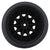 Black Rear Drag Racing Wheel and tire back
