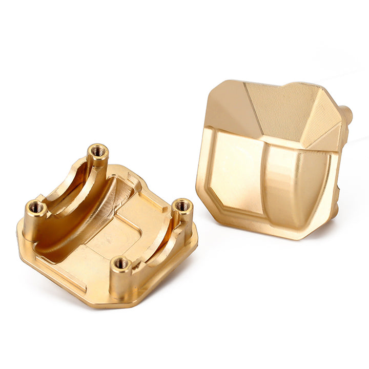 2PCS Brass Differential Axle Cover front and back