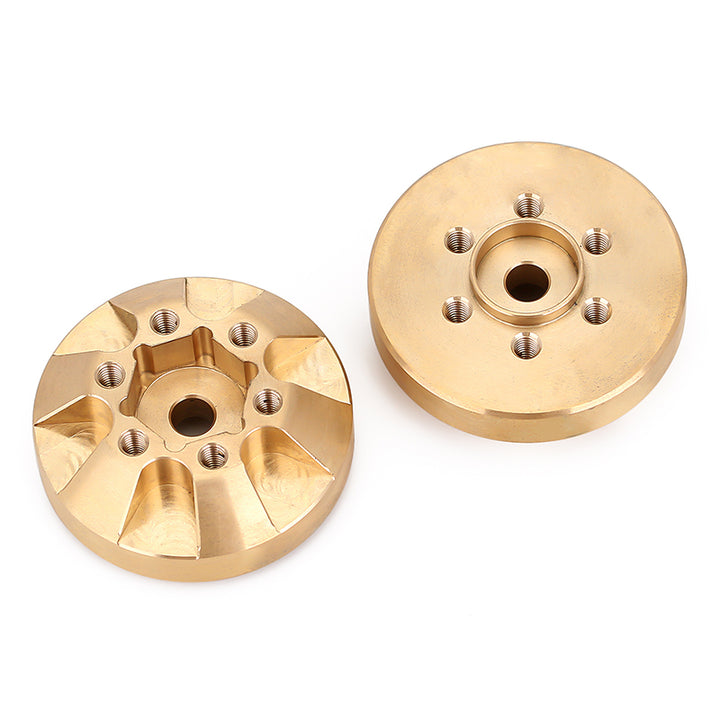 2pcs Brass Wheel Hex Hub top and bottom
