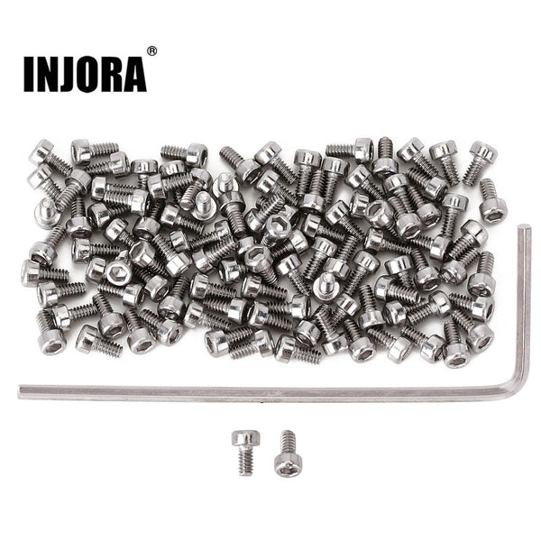 A pile of INJORA Hex Socket Screws and a hex wrench