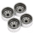 INJORA 4PCS 1.9" Negative Offset 8.9mm Deep Dish Beadlock Rims for 1/10 RC Crawler (W1940)