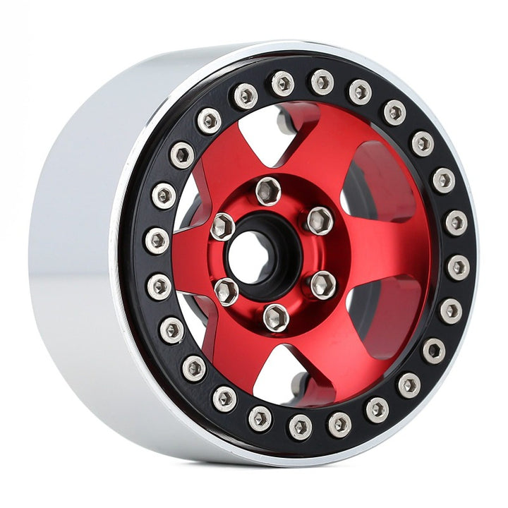 6-spoke red Beadlock Wheel Rim front