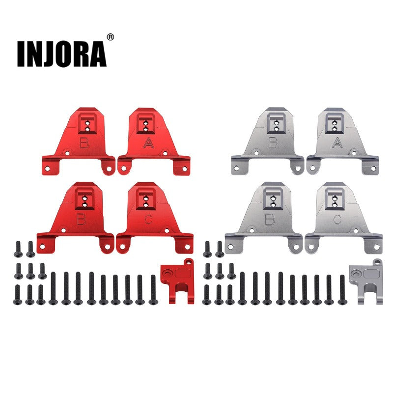 INJORA CNC Aluminum Alloy Front & Rear Shock Towers Mount