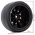 Black Rear Drag Racing Wheel and tire back with size markings