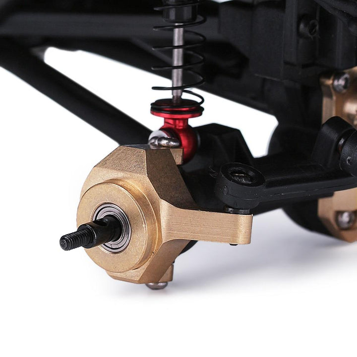 2PCS Brass Front Steering Knuckles, RC Counter Weights for Axial SCX24