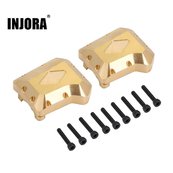 INJORA 2PCS Brass Front Rear Differential Axle Cover #8280 for TRX-4
