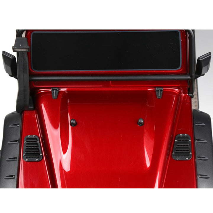 1Set Black Plastic Intake Grille Cover & Engine Cover Hinge for Traxxas TRX-4