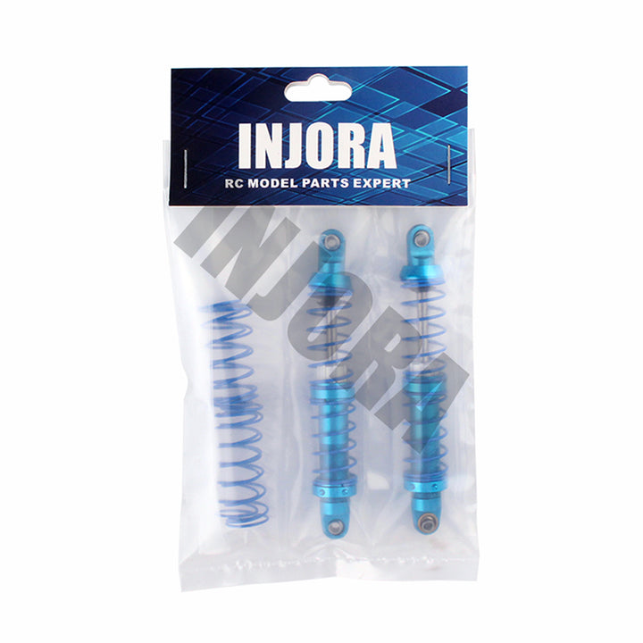 2pcs  blue Oil Adjustable Metal Shock Absorbers and 4pcs springs in a bag