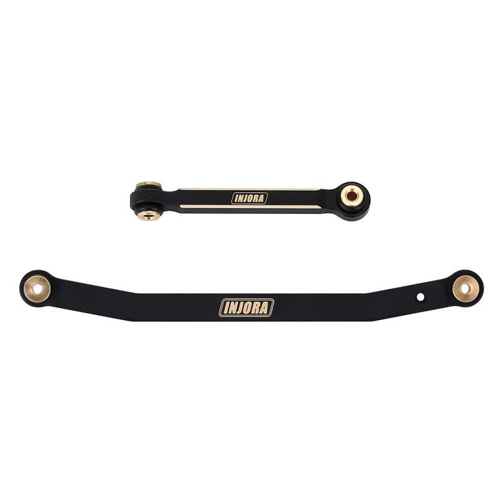 2pcs INJORA Black Brass Steering Links top