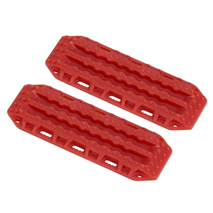 2 pcs Red Plastic Sand Ladder Boards front