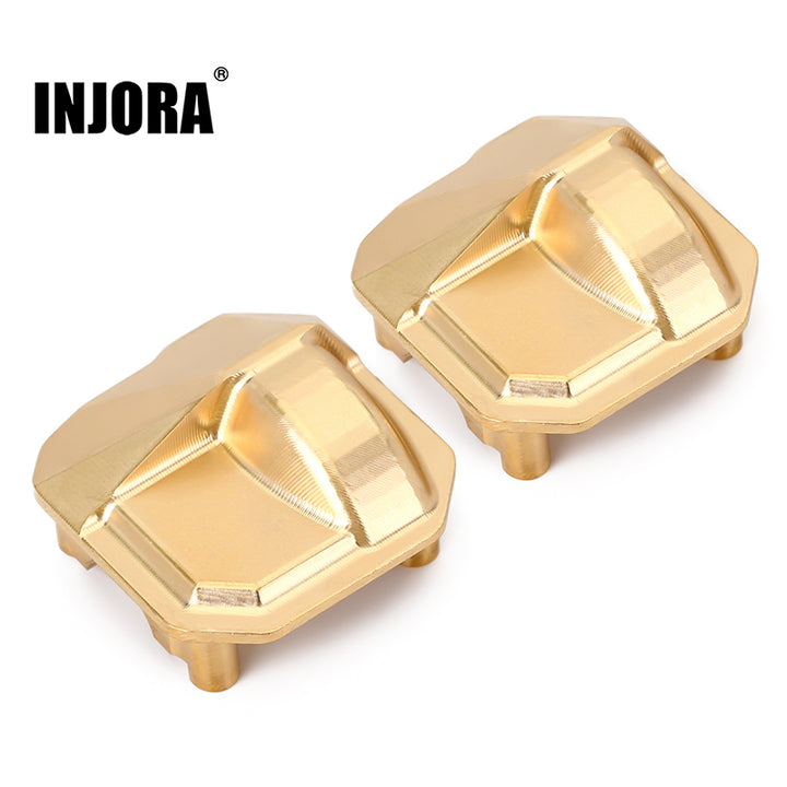 2PCS INJORA Brass Differential Axle Cover