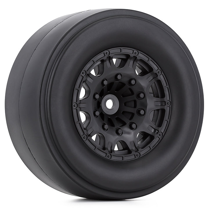 Black Rear Drag Racing Wheel and tire front
