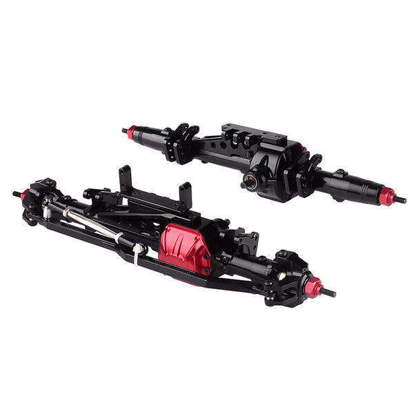 INJORA Complete Metal Front / Rear Axle for 1/10 RC Rock Crawler Axial Wraith (YQCQ-03)