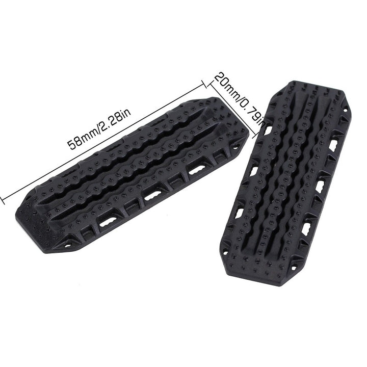 2 pcs blasck Plastic Sand Ladder Boards with Dimensions Marking