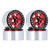 4PCS 6-spoke black and red Beadlock Wheel Rims