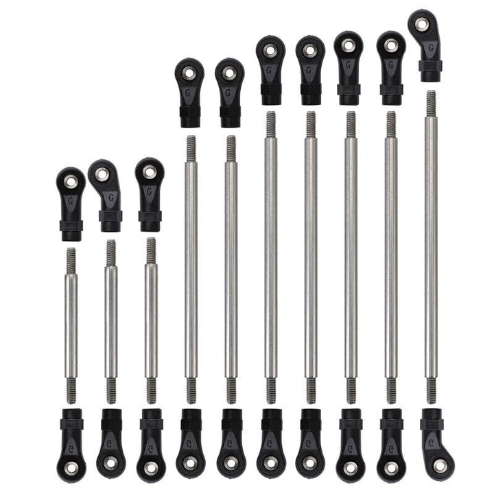 Stainless Steel Links Plastic Rod End Unassembled Kit for Traxxas TRX-4 TRX-6
