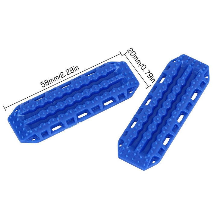2 pcs blue Plastic Sand Ladder Boards with Dimensions Marking