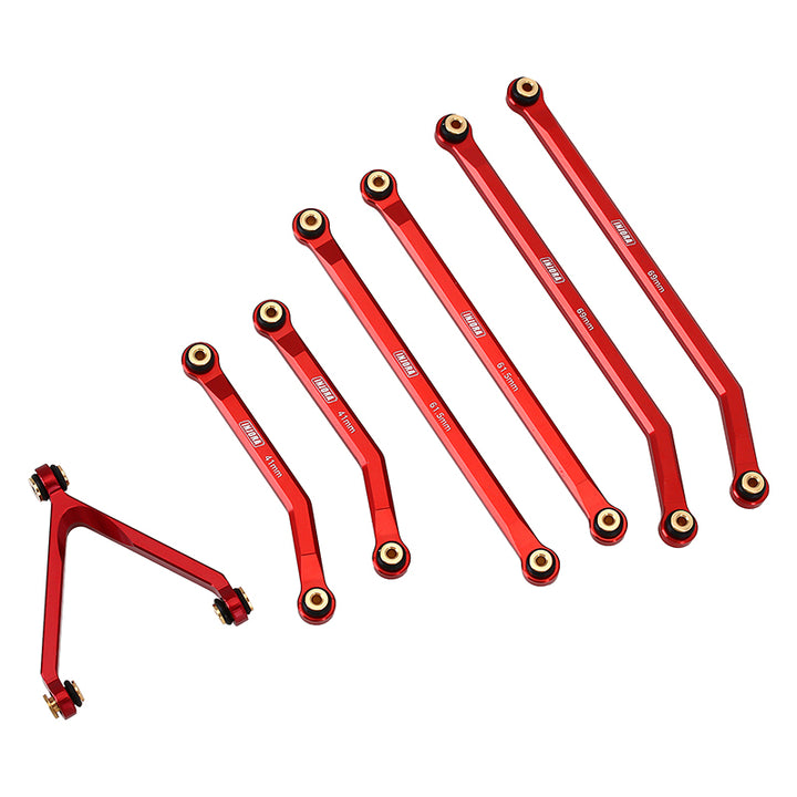 7pcs Red High Clearance Chassis Links Set